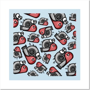 Turbo Snail - Red Sparkle Pattern Posters and Art